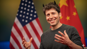 sam altman laughing after launching sora2